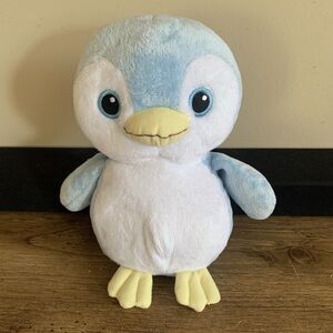 Ty Pluffies Petey Penguin Plush 8" Blue White Baby TyLux 2010 Lovey Security